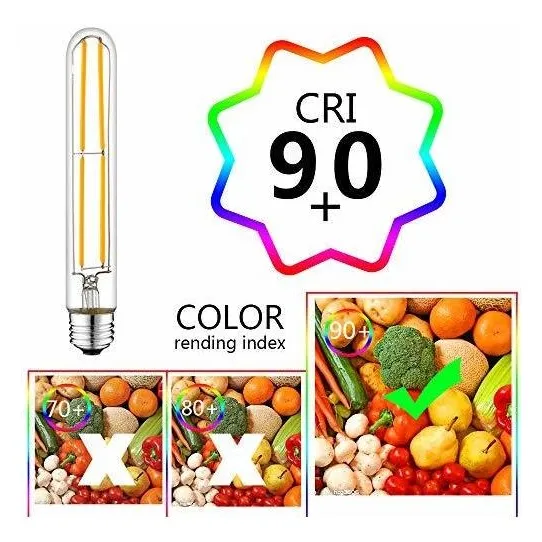 Bombilla Led Largo Edison Regulable Casquillo Medio Ul