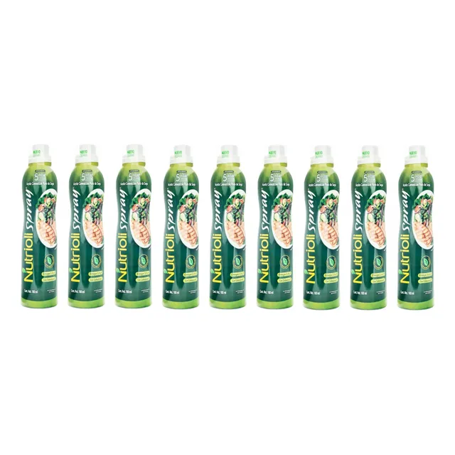 Aceite Puro De Soya Vegetal Nutrioli En Spray 180 Ml - 9 Pzs