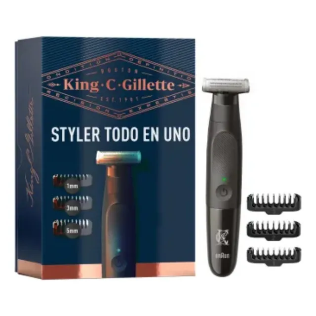 3 Pza Rasuradora Eléctrica Gillette King C. Gillette Styler