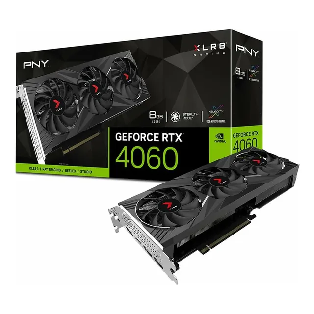 Tarjeta Gráfica Pny Geforce Rtx 4060 8gb Xlr8 Gaming Verto