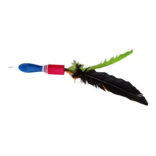 4 Dardos Grandes Marca Erilio Con Plumas Naturales Punta