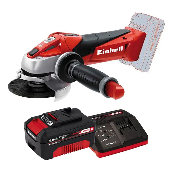 Amoladora 4 1/2'' 18v Te-ag 18 Li  (bat 4ah + Carg.) Einhell