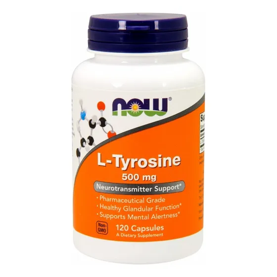 Supplement Now Foods L-tirosina 120 Cápsulas (paquete De 2)