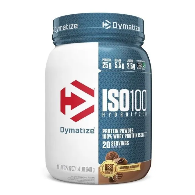 Proteina Iso 100 Dymatize Hidrolizada 1.4 Lbs 20 Servicios
