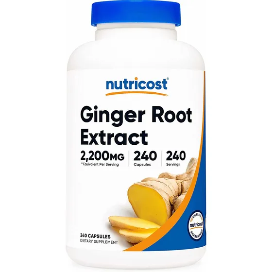 Original Nutricost Extracto Raiz Jengibre Kion 2,000mg 240ca