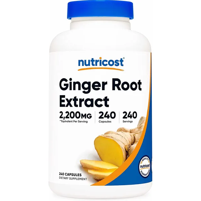 Original Nutricost Extracto Raiz Jengibre Kion 2,000mg 240ca