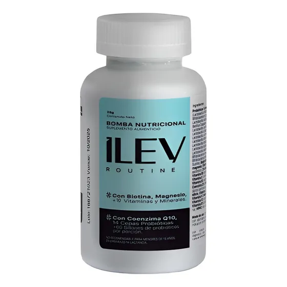 Bomba Nutricional Anticaída + Probióticos Ilev 1 Mes 30caps