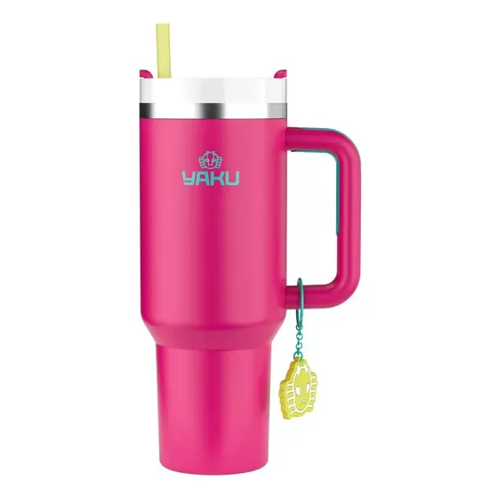 Mug Vaso Térmico 1200ml Acero Inoxidable Lemuria Yaku Fucsia