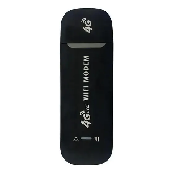 Modem 4g Lte Wifi Usb 150mbps Portátil Sim Card Chip Cor Preto