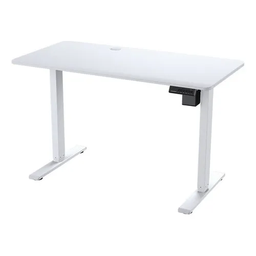 Escritorio Eléctrico Cougar Mossa Con Altura Regulable Color Blanco