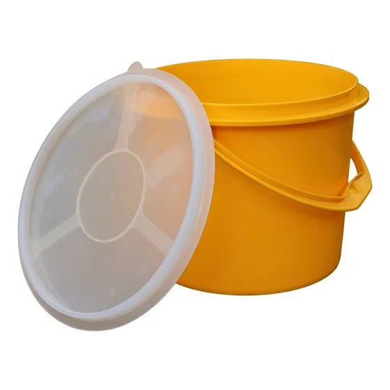 Cubeta Bote Lechero Con Tapa 6 Litros Plastico Hogar Cocina Color Amarillo