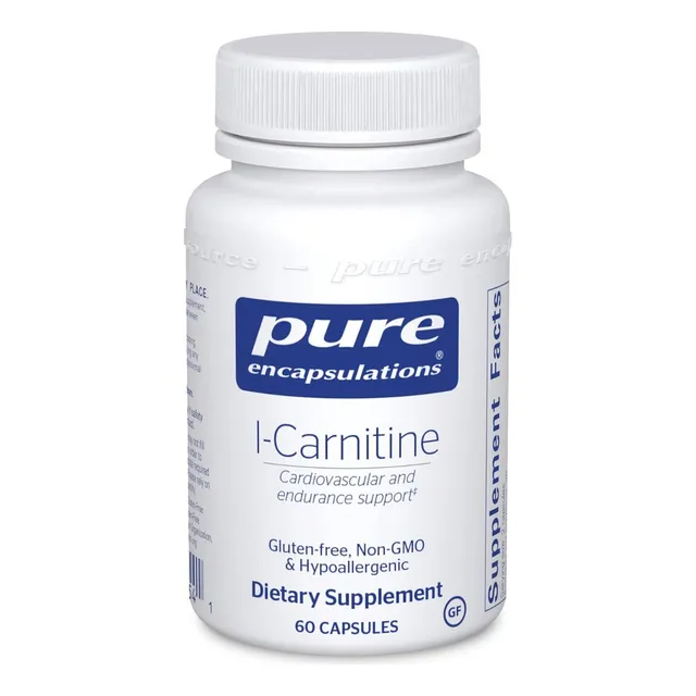 L-carnitina Pure Encapsulations 60 Cápsulas Sabor Sin Sabor