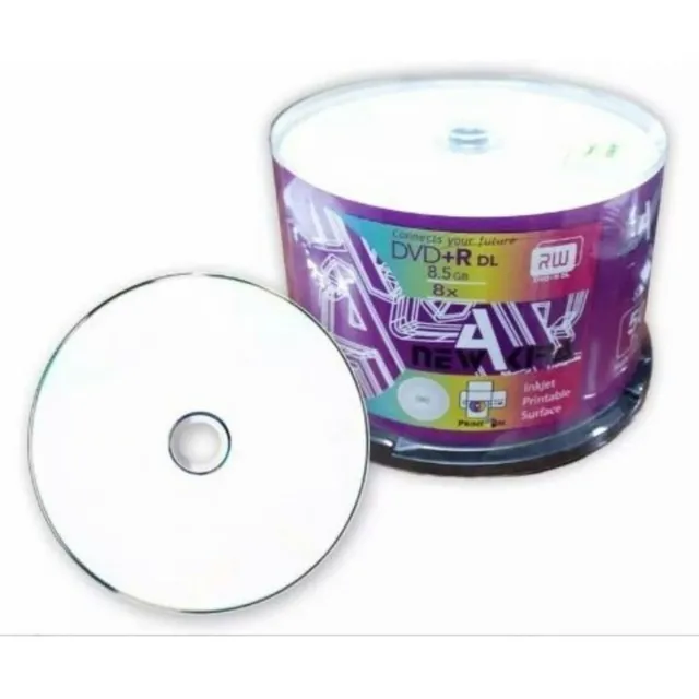 DVD DUAL LAYER PRINTABLE 8.5GB NEW AKIRA 50 UNIDADES