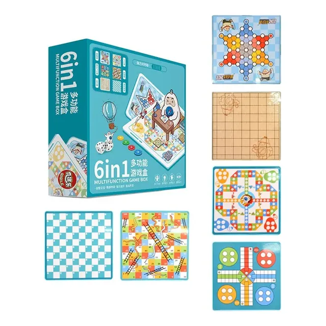Juego Magnético 6 En 1, Ludo, Ajedrez Serpient, Ajedrez,dama