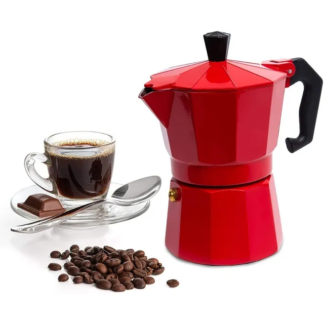 Imusa Cafetera Moka Italiana Espresso 6 Tazas Color Rojo