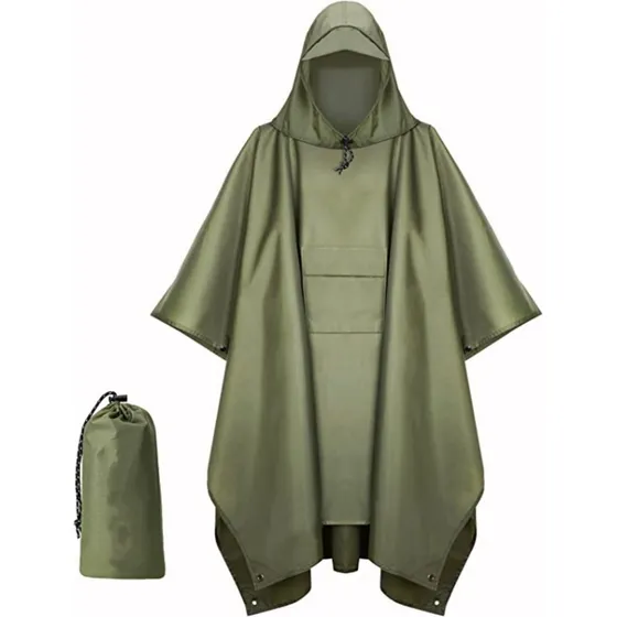 Poncho Impermeable Sin Olor Suave Capa Impermeable 213*142cm
