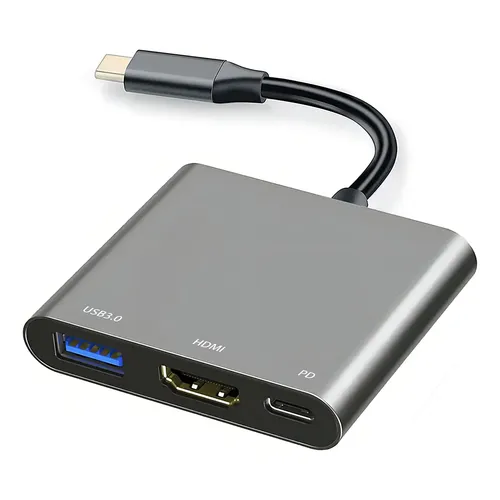 Generic Adaptateur multiport pour MacBook Pro hub USB C en aluminium 6 en 1 à prix pas cher | Maroc