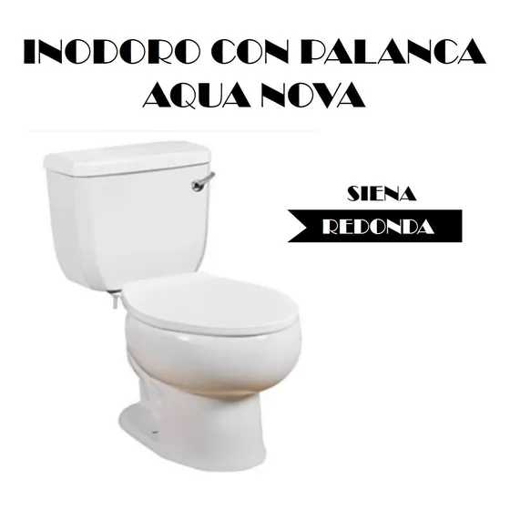 Inodoro Poceta Con Palanca Redonda Siena - Aqua Nova