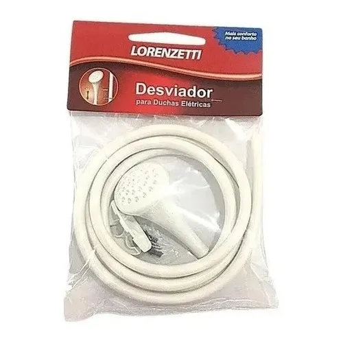 Mangueira Chuveirinho Desviador Completo 2,20mt Lorenzetti Cor Branco