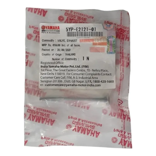 Yamaha Valvula Escape R15 - Original Yamaha + Envio