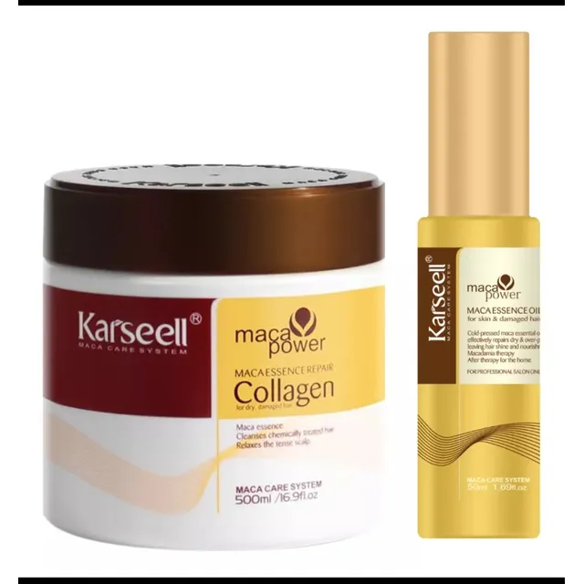 Kit Crema Karseell 500 Ml + Aceite Karseell 50 Ml Original