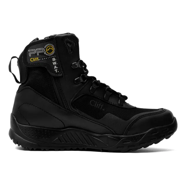 Bota Cliff 100% Piel Tácticas Swat Originales Seguridad 3700