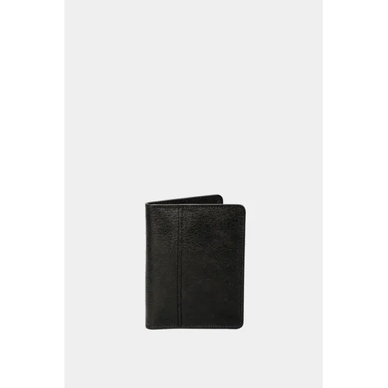 Porta Pasaporte Travel Para Hombre Envejecido Negro 00 Vélez
