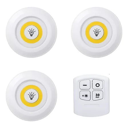 Lâmpadas Led Luminária Luz Sem Fio Spot Portátil C/ Controle