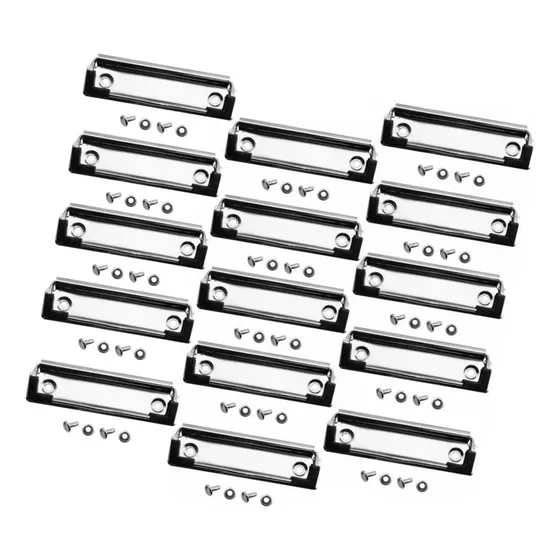 15×abrazadera Metálica Con 15 Clips Para Portapapeles
