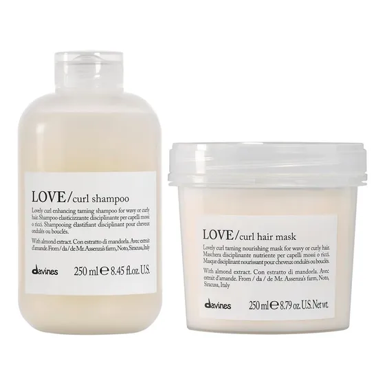 Shampoo Elastizante 250ml + Mascarilla Davines Love Curl