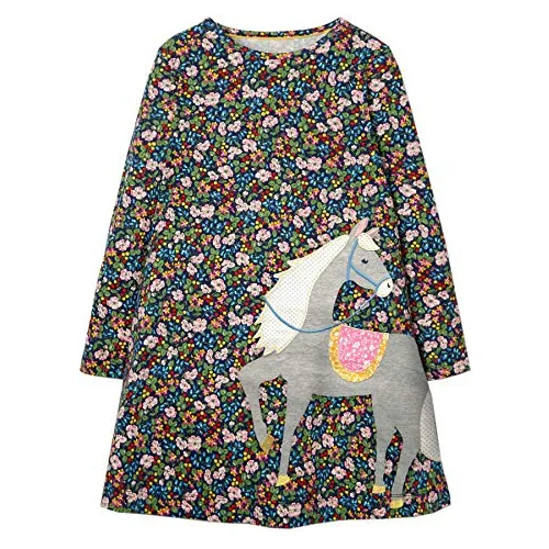 Youlebao Chicas Algodón Manga Larga Casual Dibujos Qdw1c
