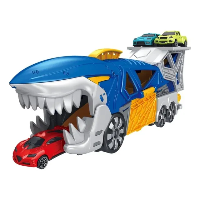 Juguete Carro Tiburón + 2 Carros Para Niños