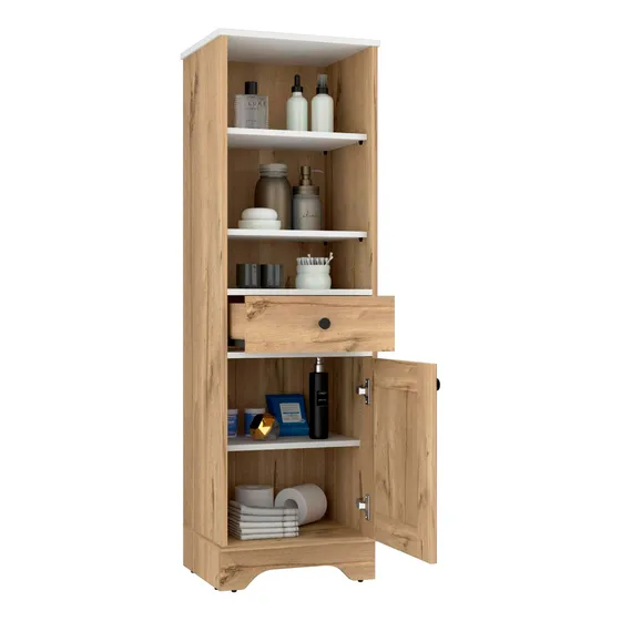 Mueble Columna De Baño Malaga 1p 1 Cajon Rta