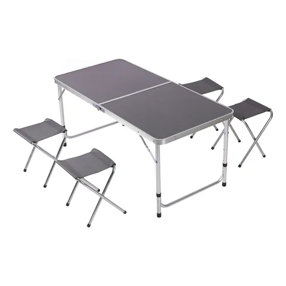 Mesa Plegable Camping 4 Bancos Mesa Para Picnic Portátil