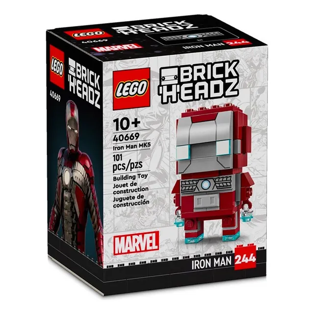 Lego 40669 Brickheadz Marvel Figura De Iron Man Mk5