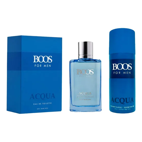 Kit Boos Acqua For Men Perfume 100ml + Deo 150ml