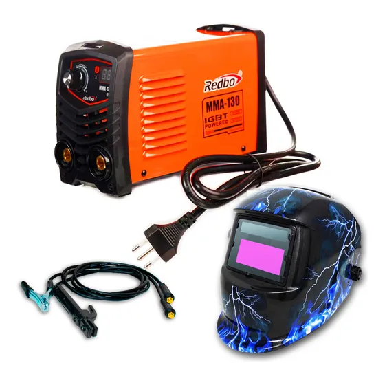 Soldadora Inverter 130a Redbo Mma-130 + Máscara Fotosensible