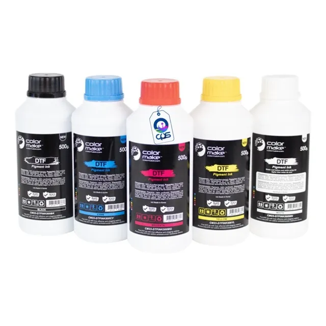 Kit Tinta Color Make Dtf C M Y K W 1000ml C/u