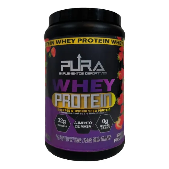 Pura Whey Protein Isolada Hidrolizada, 1kg 85%, Natural  