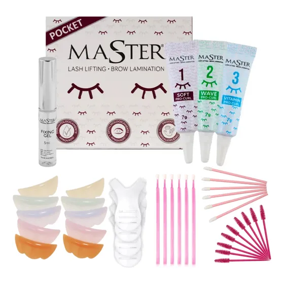 Kit Master Premium Brow Lamination Escovinha Microbrush