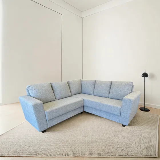 Sillon Esquinero Tela Lino Gris