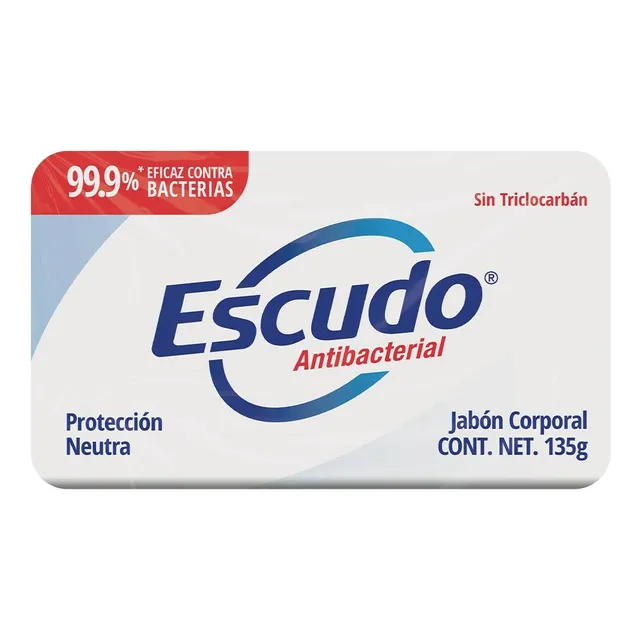 Jabon Escudo Antibacterial Protección Neutra 135g