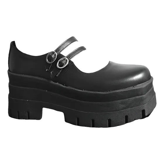 Plataformas Guillermina Mujer Zapato Tipo Escolar Invierno
