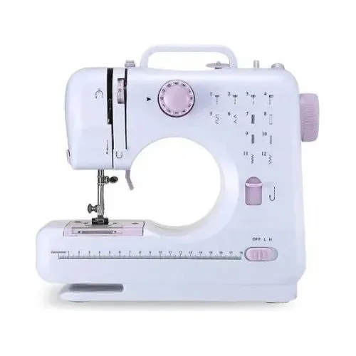 Mini máquina de coser de coser One Pixel Doméstica SM-505L portable color blanco