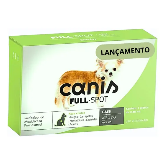 Canis Fullspot Antipulgas E Carrapatos Para Cães Até 4kgs