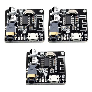 3x Mini Módulo Placa Receptor Bluetooth 5.0 Áudio Mp3 3x Mini Módulo Placa Receptor Bluetooth 5.0 Áudio Mp3