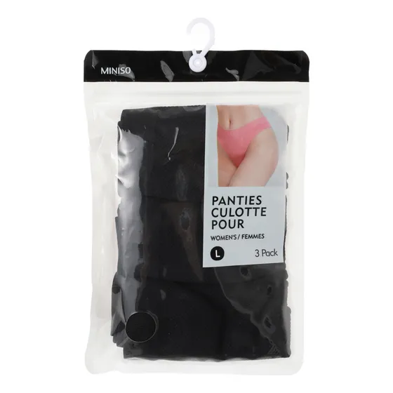 Interior Dama Color Negro 3paq