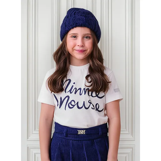 Blusa Minnie Mouse Com Strass Passeio Bosque Animê