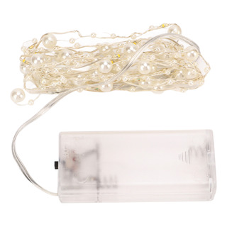 Luces Navideñas De Perlas, 4 Piezas, Cadena De Perlas Blanca Luces Navideñas De Perlas, 4 Piezas, Cadena De Perlas Blanca