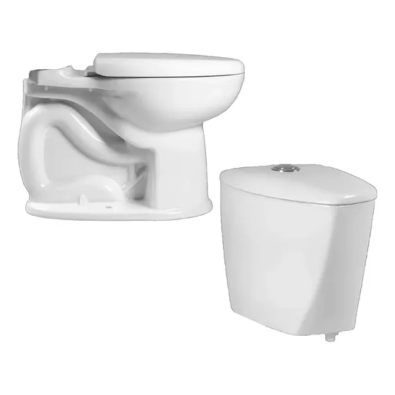 Combo Vencerámica Tanque Prado Botón + Taza Inodoro Asiento